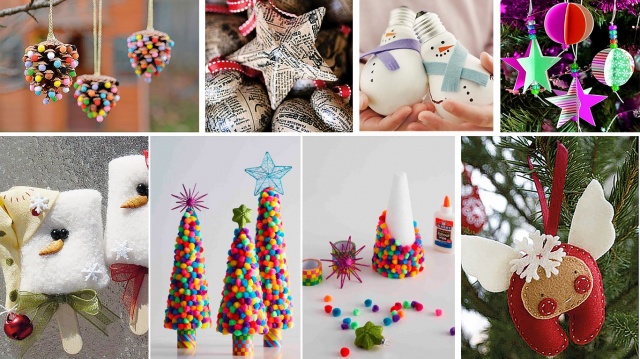 ✂ Маленькие радости своими руками: создаём разные новогодние игрушки из бумаги и не только